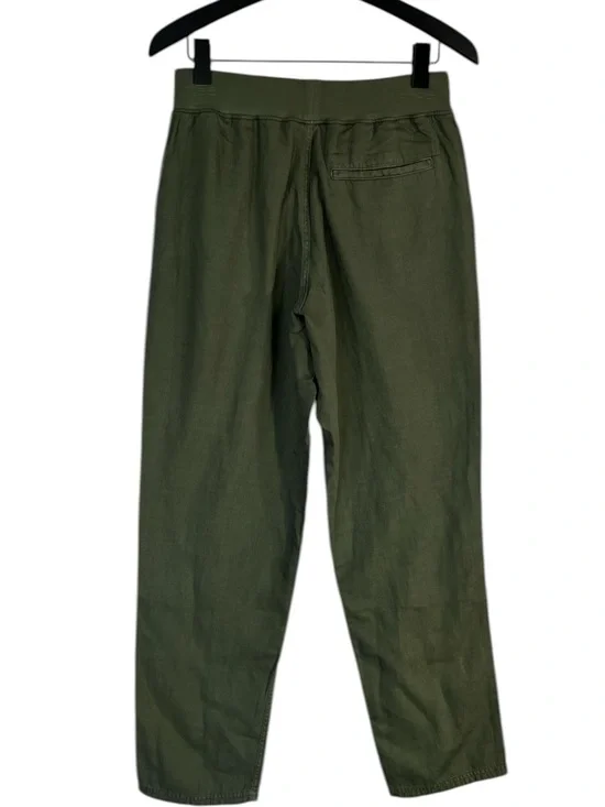 NWT Faherty Arlie Linen-Blend Straight Pant size Small in Thyme Green - Picture 8 of 9
